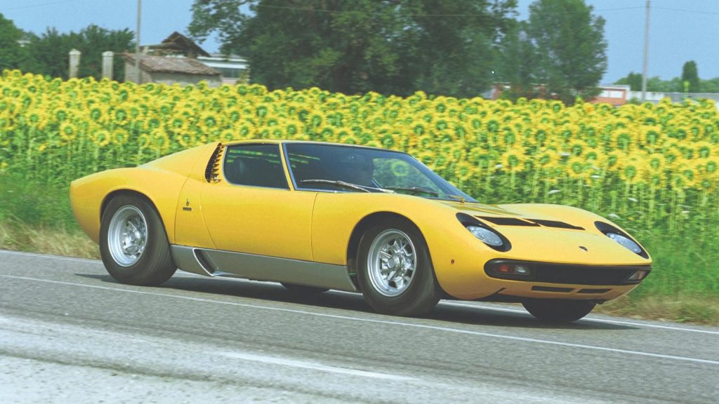 First Lamborghini Sports Car Display