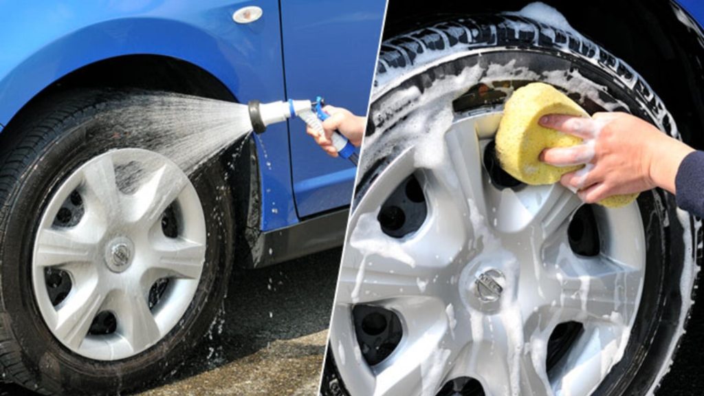 Scrub Wheel With Soft-Bristle Brush