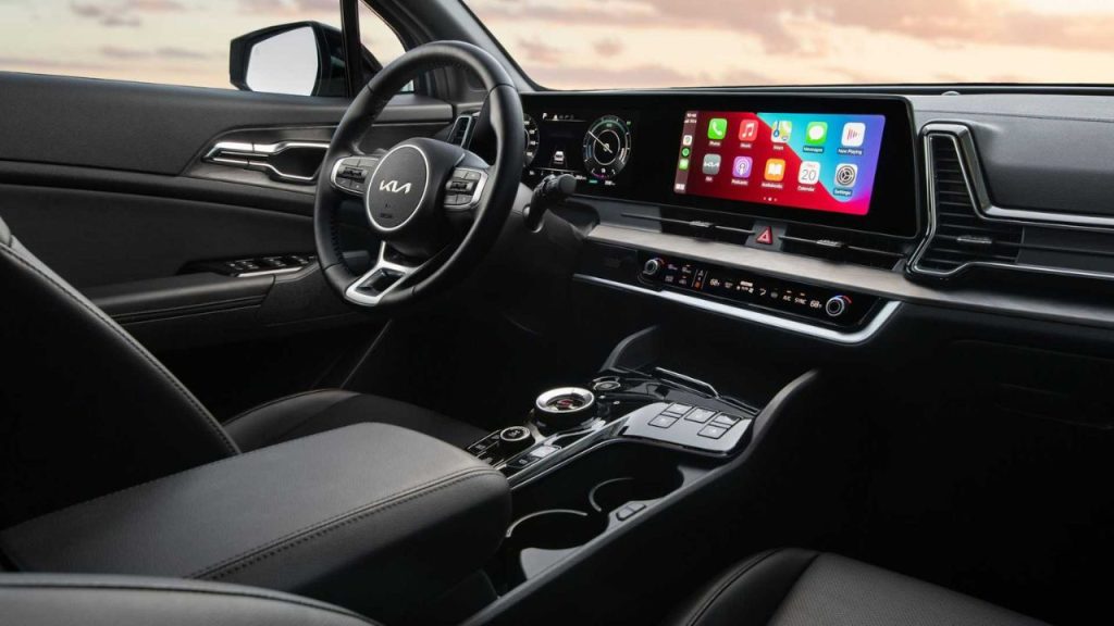 Interior of New 2023 KIA Sportage